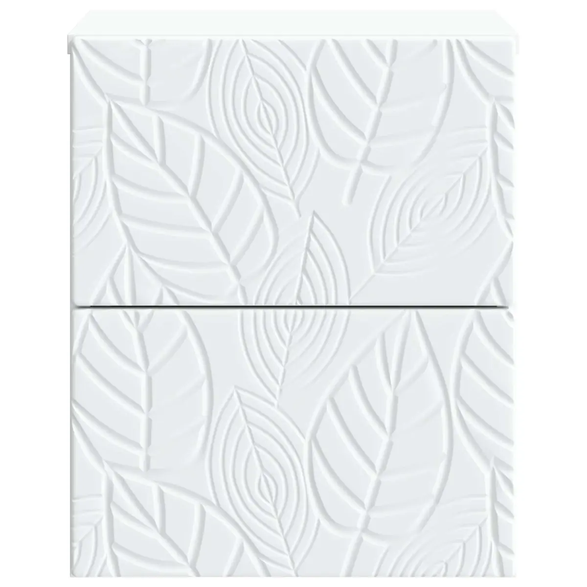 White Wall-Mounted Bedside Cabinet for Bedrooms