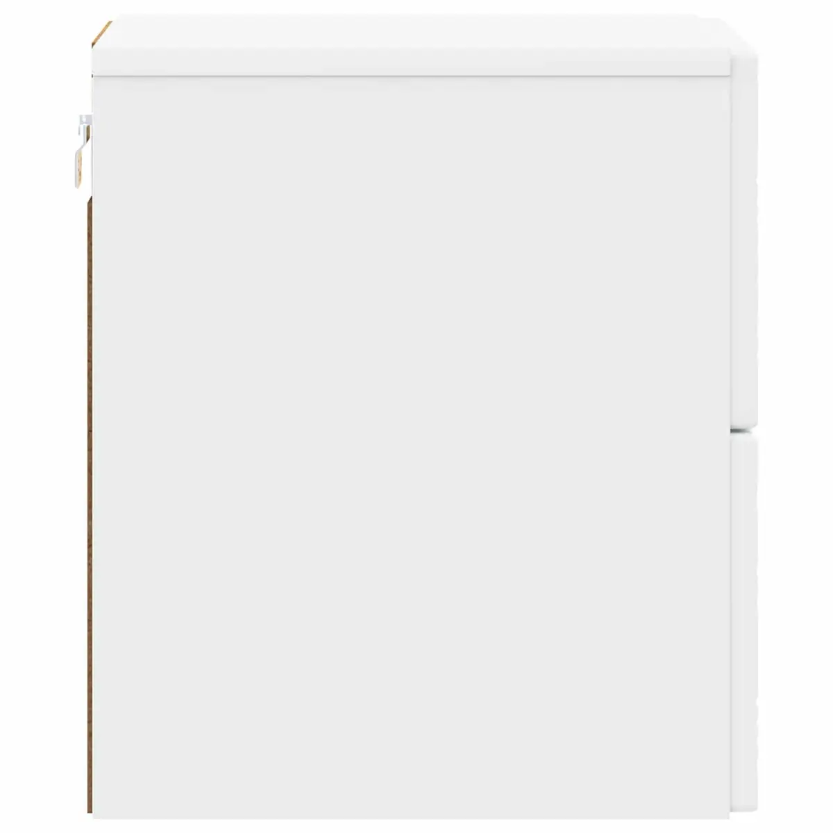 White Wall-Mounted Bedside Cabinet for Bedrooms