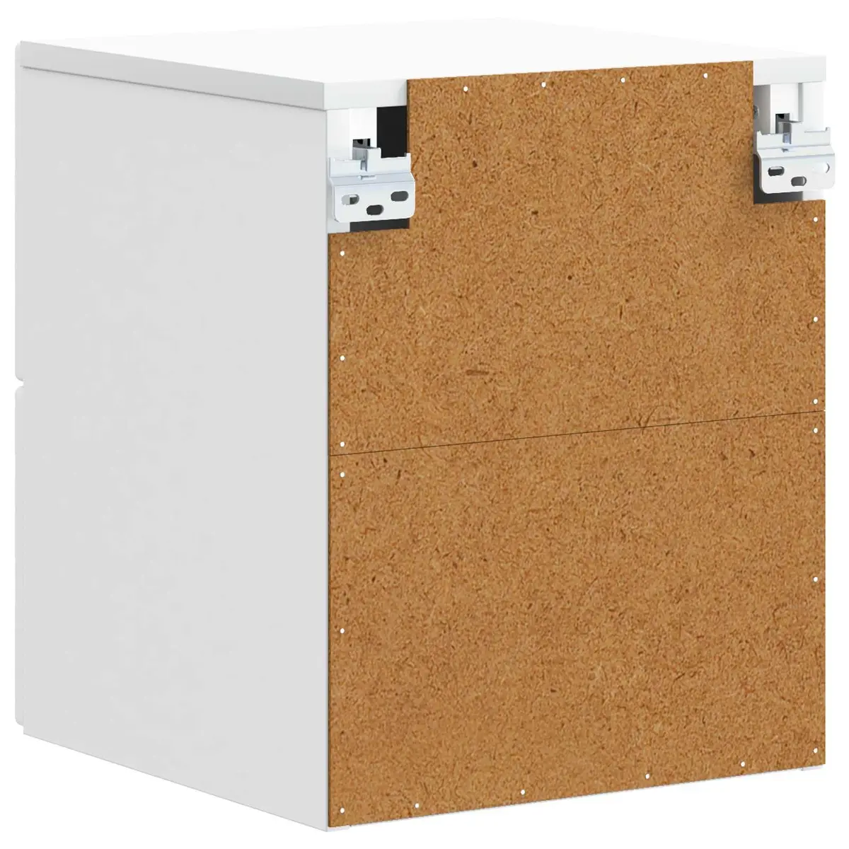 White Wall-Mounted Bedside Cabinet for Bedrooms