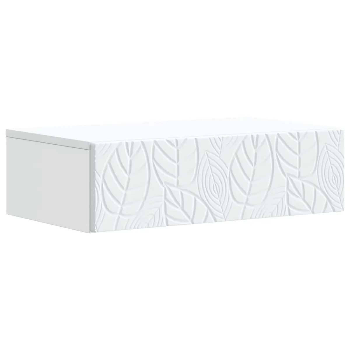 Wall-Mounted Side Table White Engineered Wood Modern 87.5 x 34.5 x 17 cm