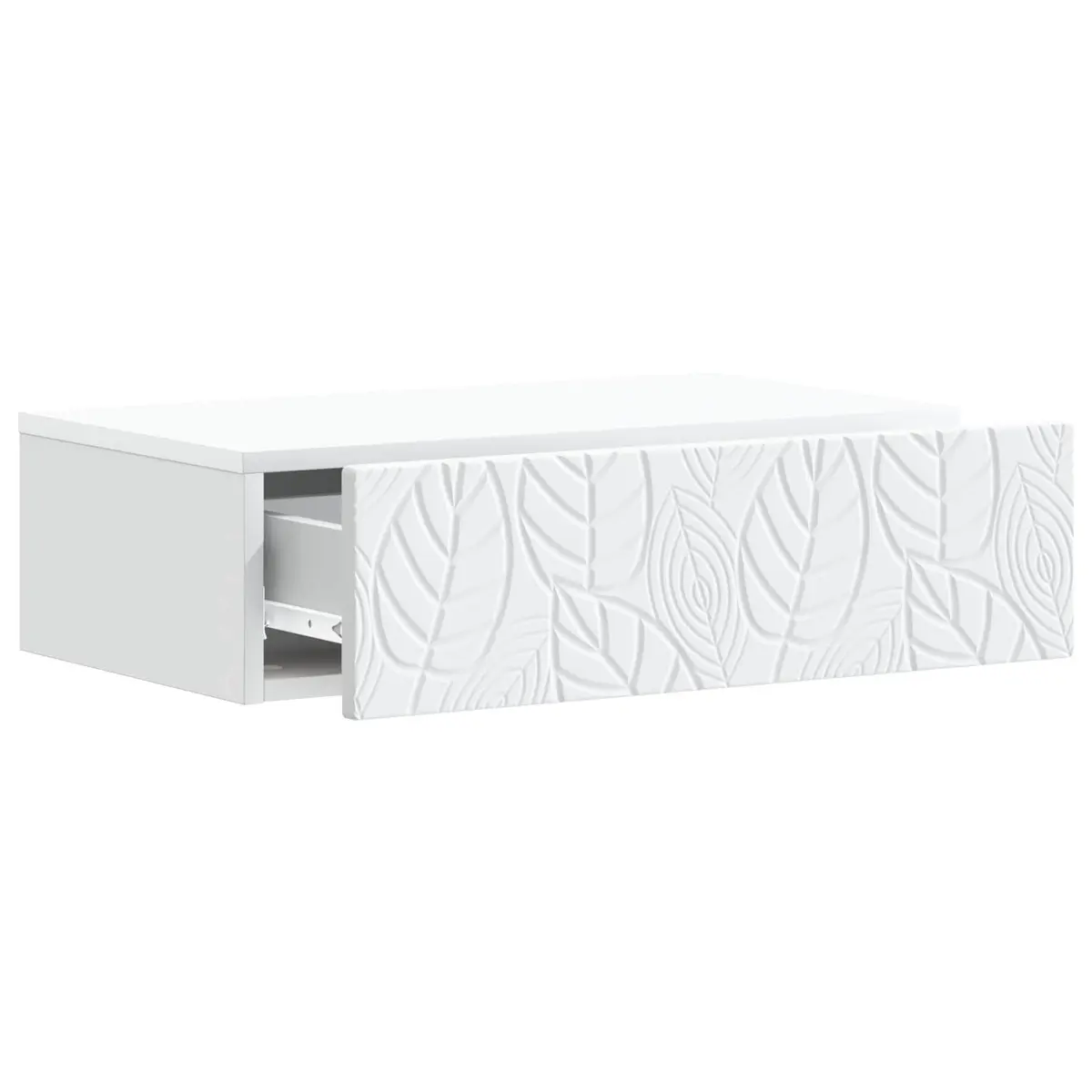 Wall-Mounted Side Table White Engineered Wood Modern 87.5 x 34.5 x 17 cm