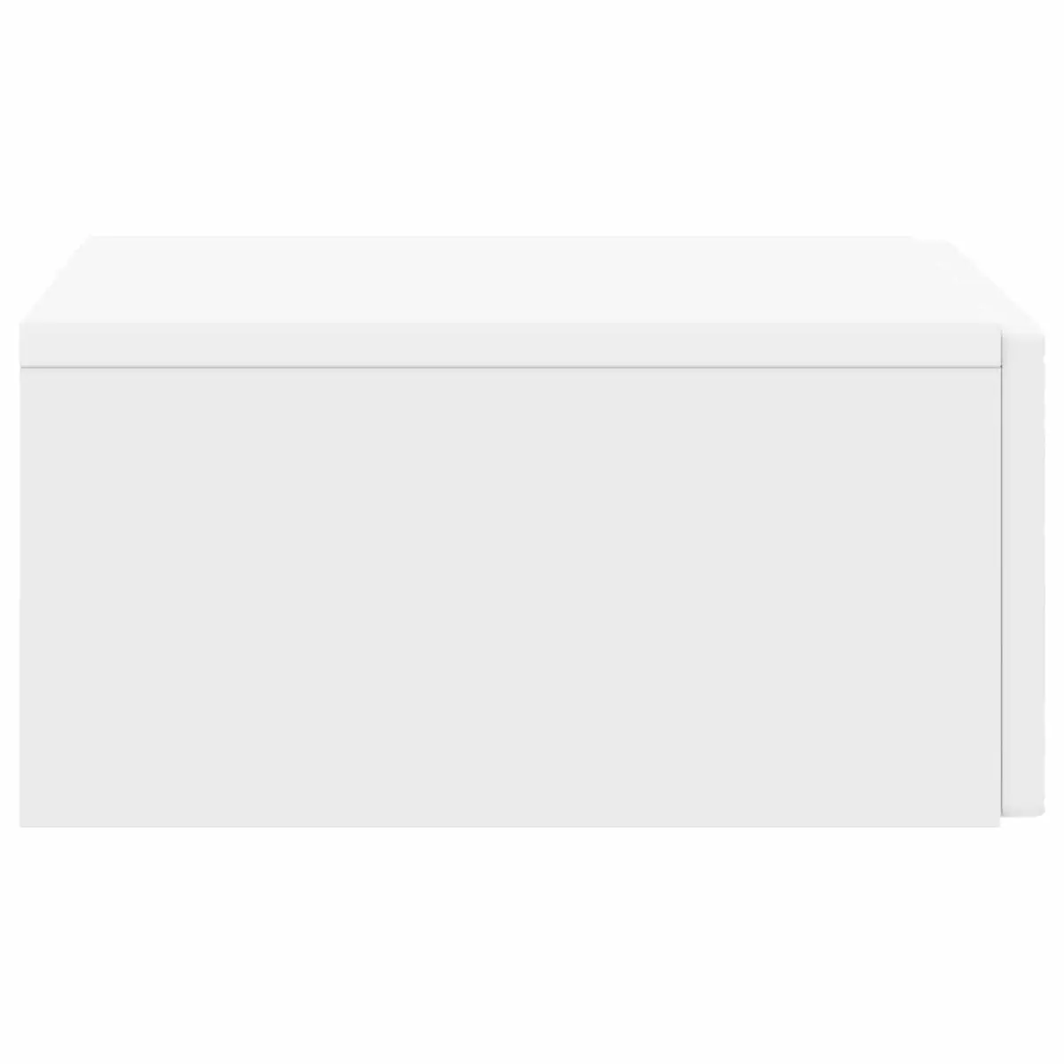 Wall-Mounted Side Table White Engineered Wood Modern 87.5 x 34.5 x 17 cm