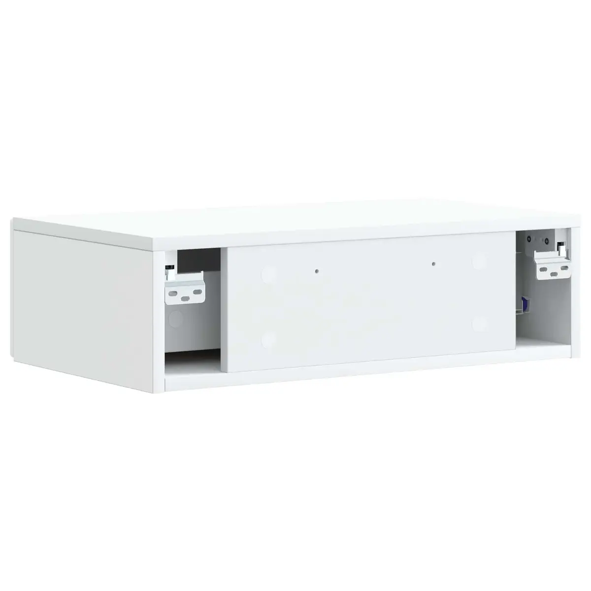 Wall-Mounted Side Table White Engineered Wood Modern 87.5 x 34.5 x 17 cm