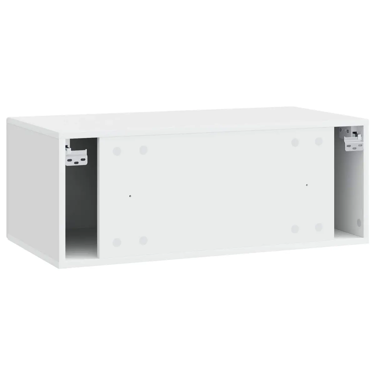Wall-Mounted TV Cabinet White 78.5 x 41 x 30 cm Engineered Wood Storage Unit