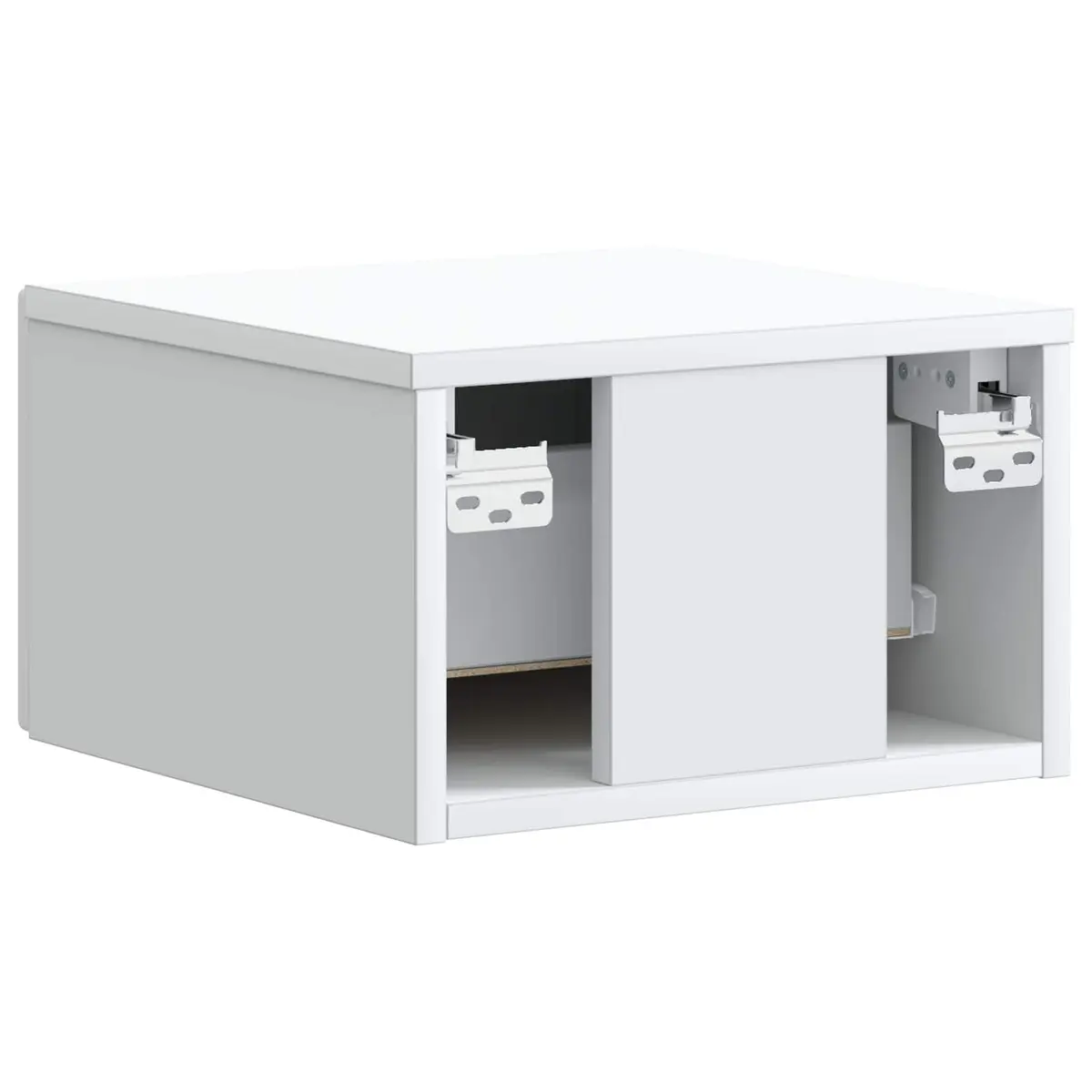Wall-Mounted Bedside Cabinet White Modern Minimalist 34.5 x 33 x 20 cm Engineered Wood