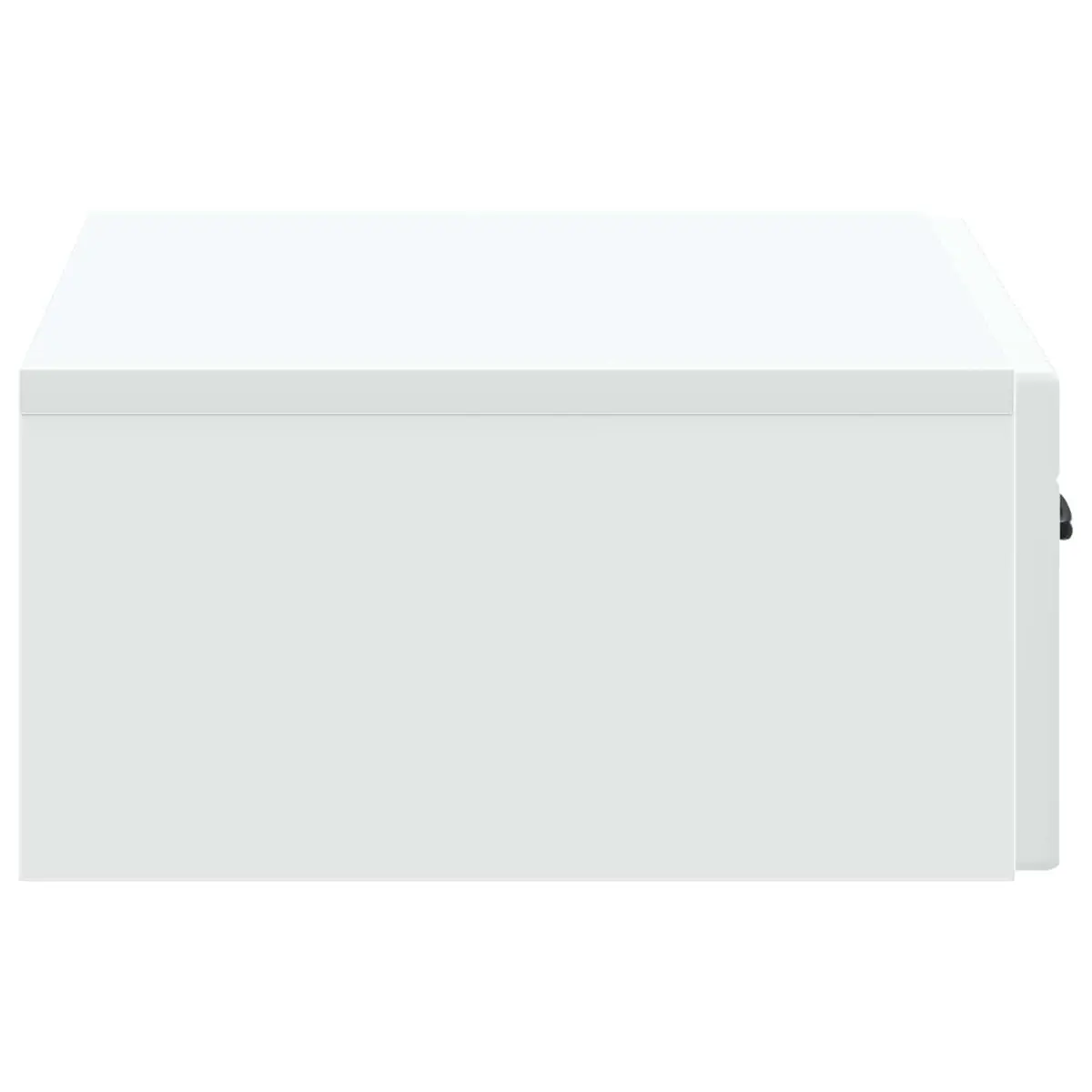 Wall-Mounted Side Table Modern White 59cm Engineered Wood