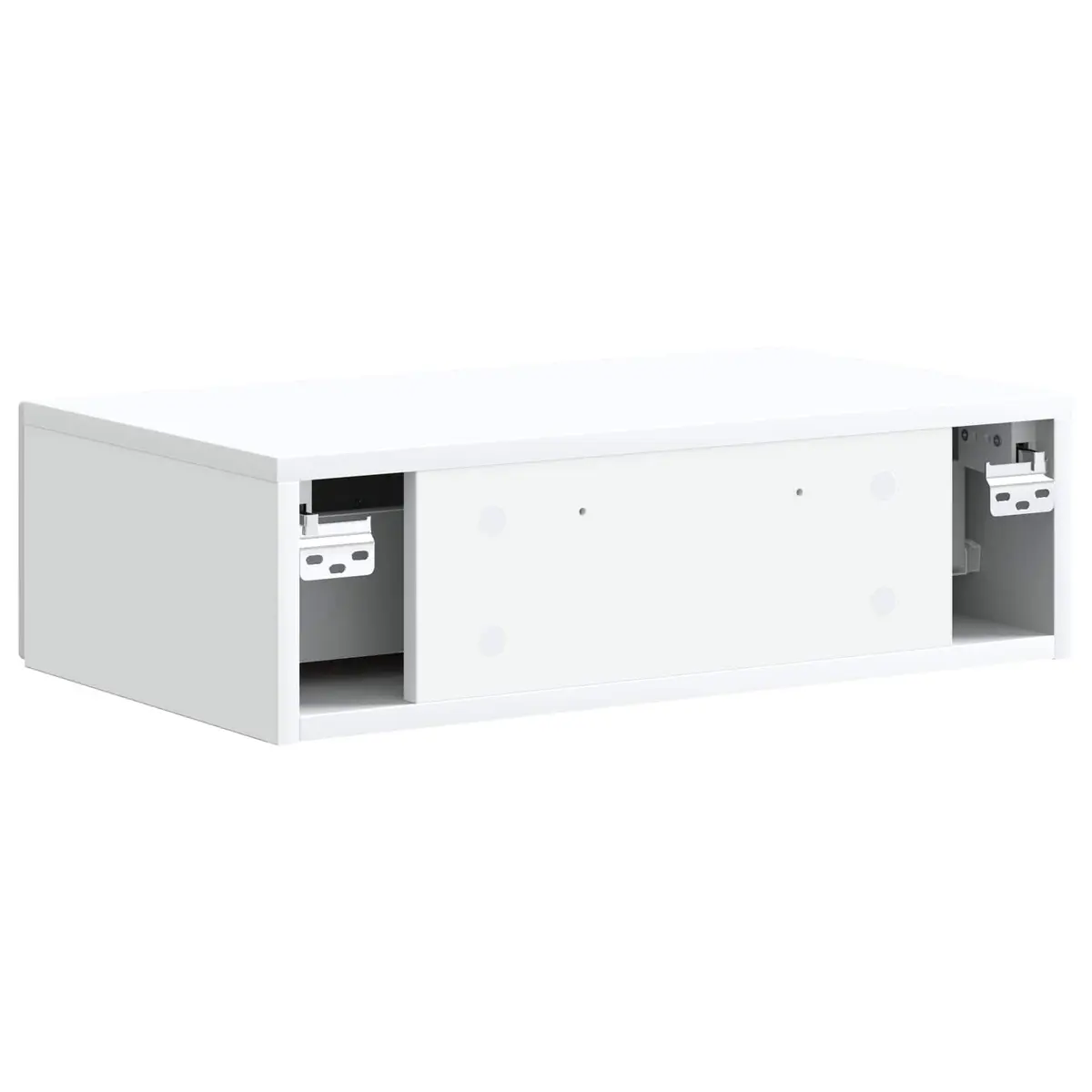 Wall-Mounted Side Table Modern White 59cm Engineered Wood