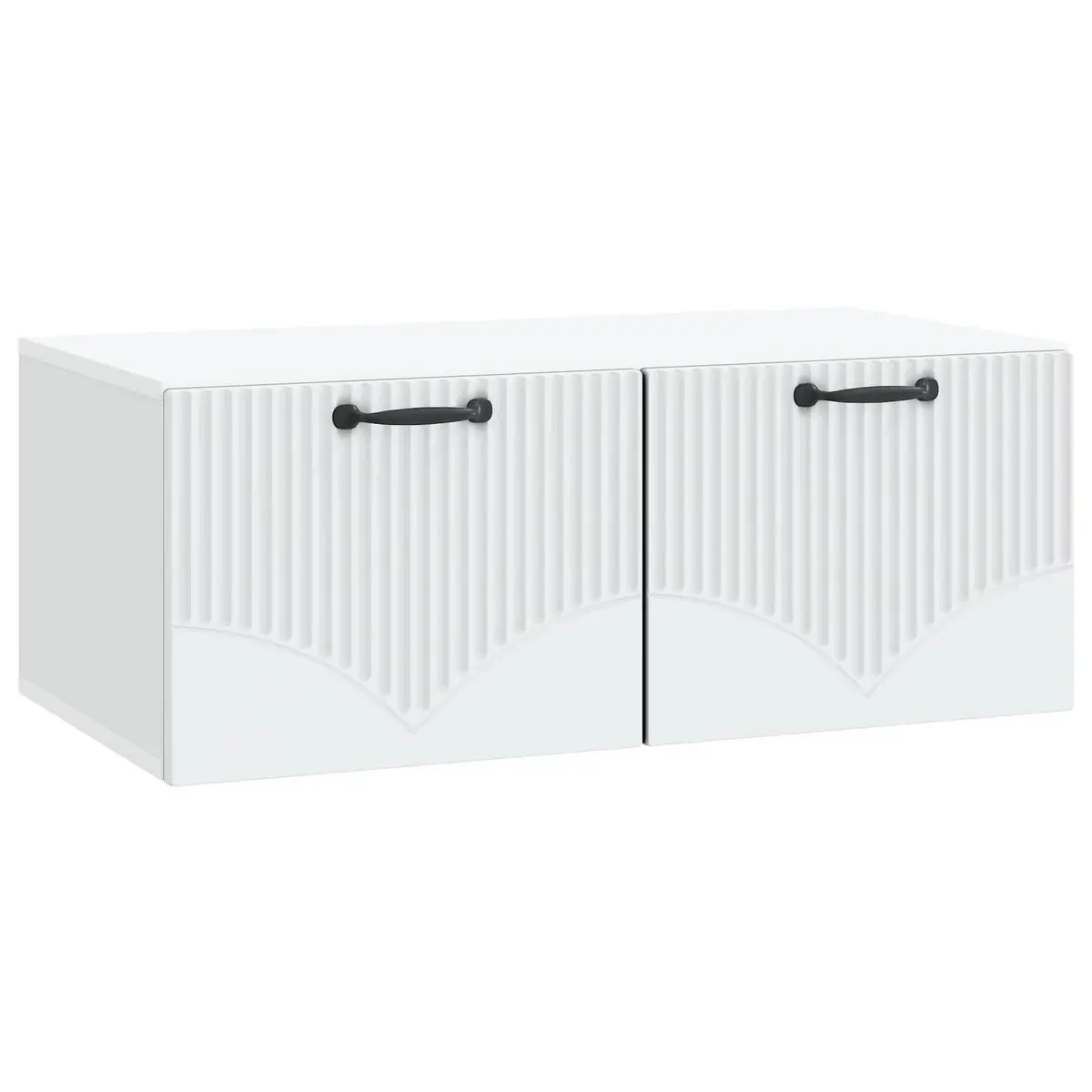 Wall-Mounted TV Cabinet White Modern Storage Unit 78.5 x 41 x 30 cm Engineered Wood