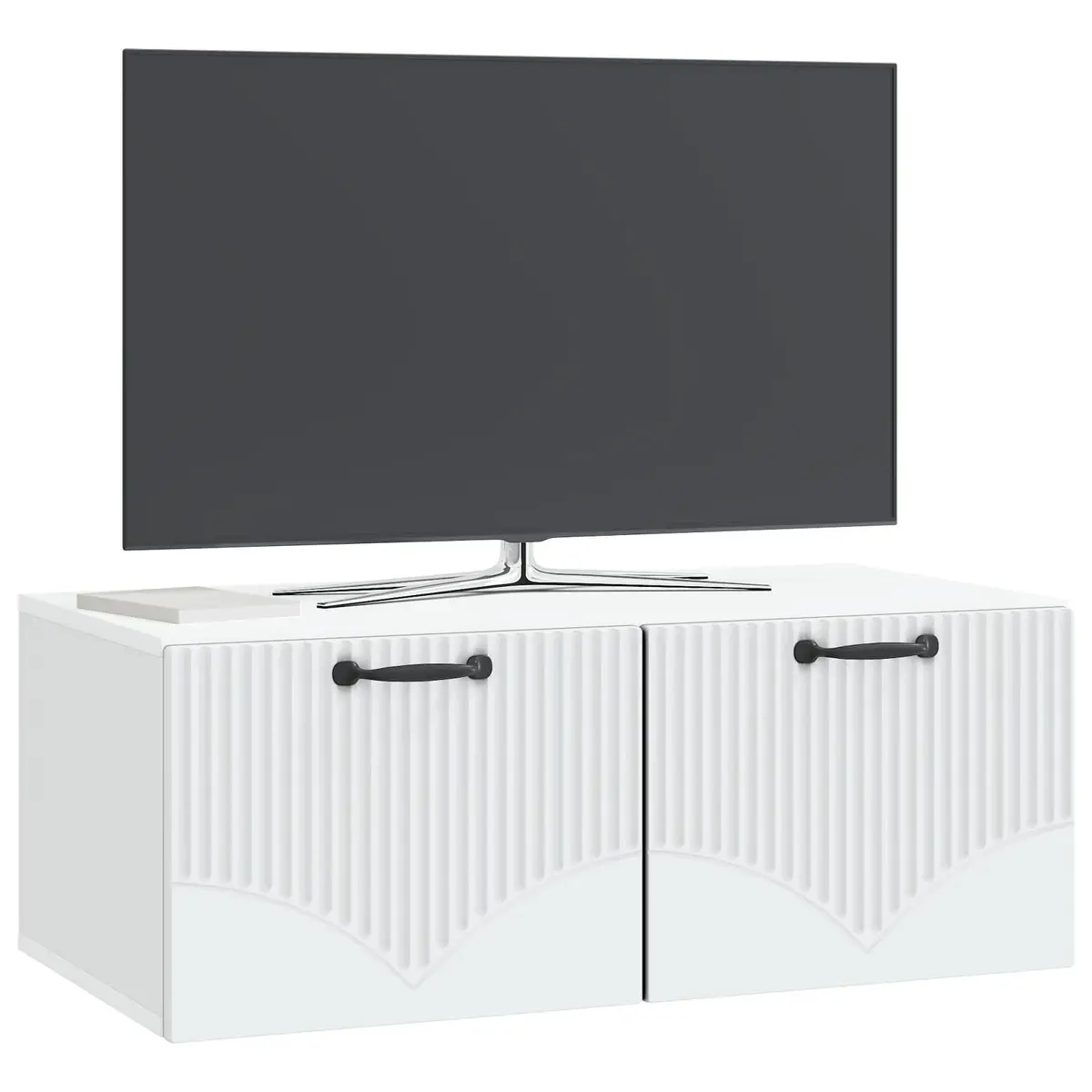 Wall-Mounted TV Cabinet White Modern Storage Unit 78.5 x 41 x 30 cm Engineered Wood