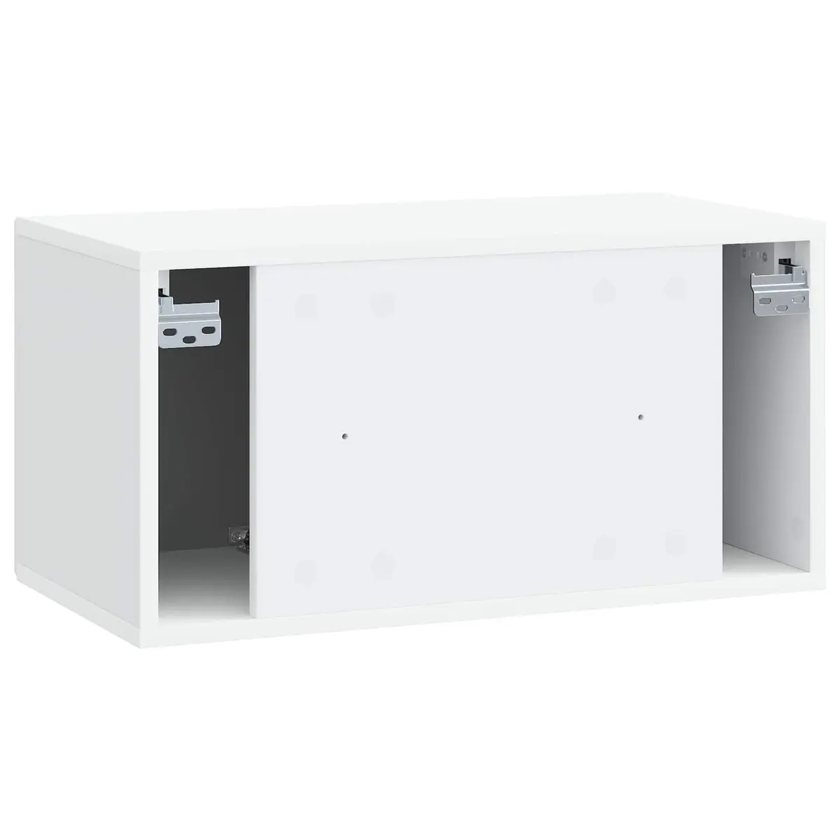 White Wall-Mounted TV Cabinet for Living Rooms