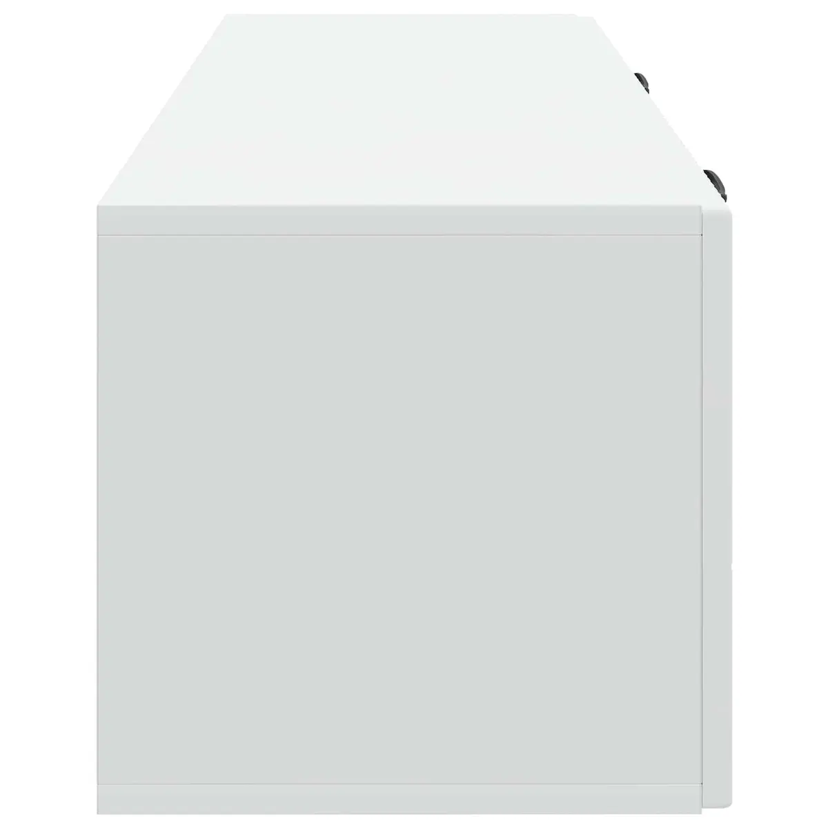 Wall-Mounted TV Cabinet White Modern Storage Unit Engineered Wood 98 x 31 x 30 cm