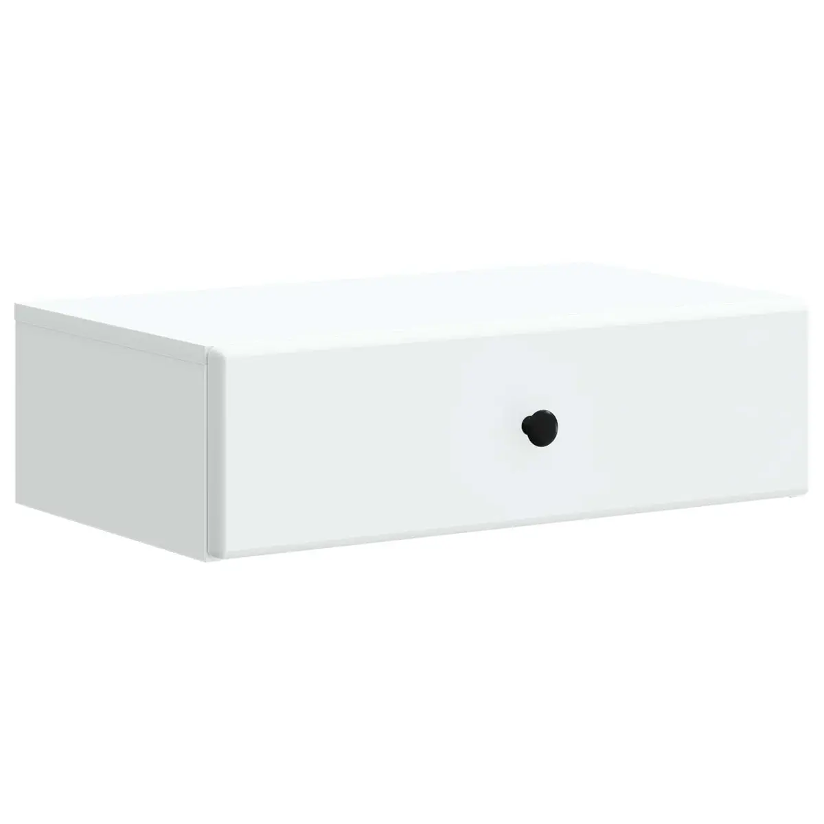 Wall-Mounted Side Table White Engineered Wood Modern 59 x 34.5 x 17 cm