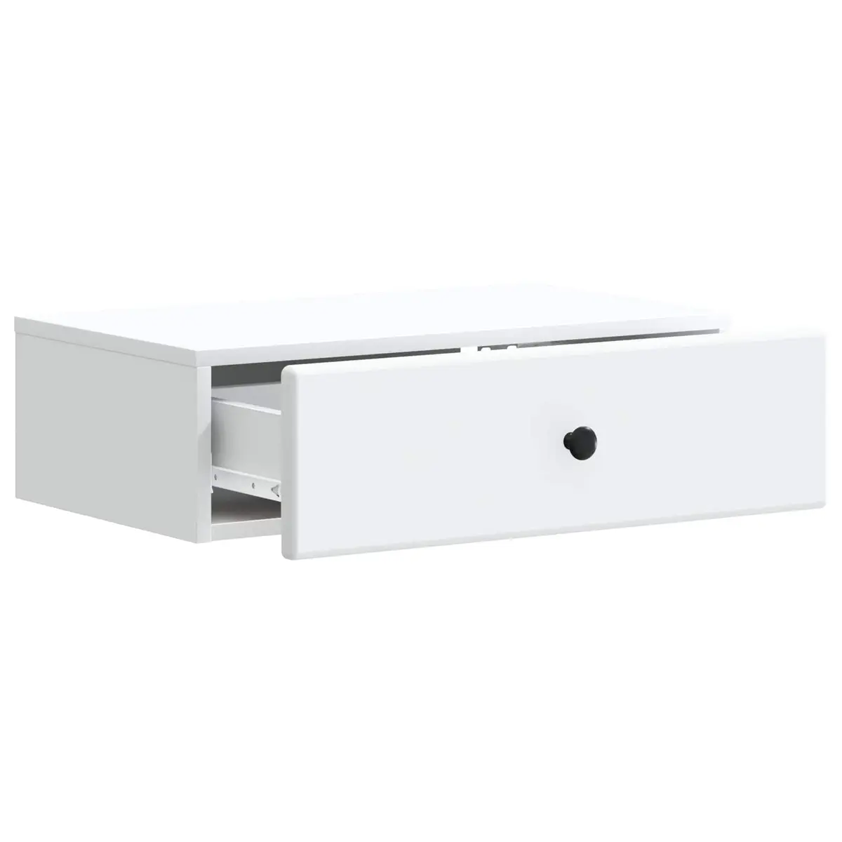 Wall-Mounted Side Table White Engineered Wood Modern 59 x 34.5 x 17 cm