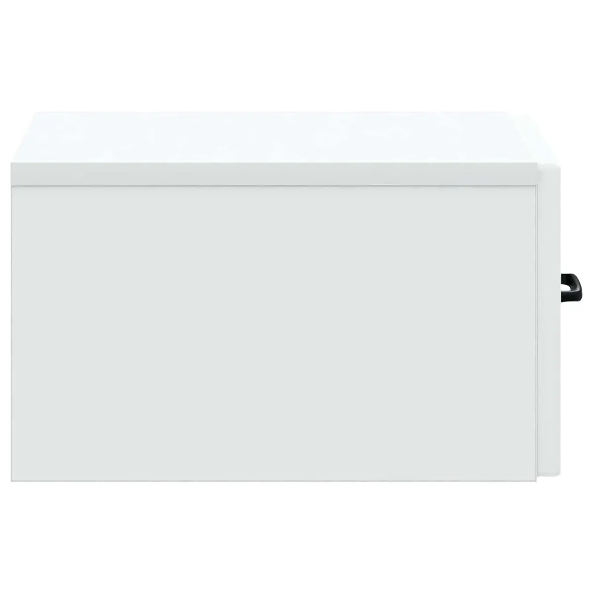 Wall-Mounted Side Table White Engineered Wood Modern 59 x 34.5 x 17 cm