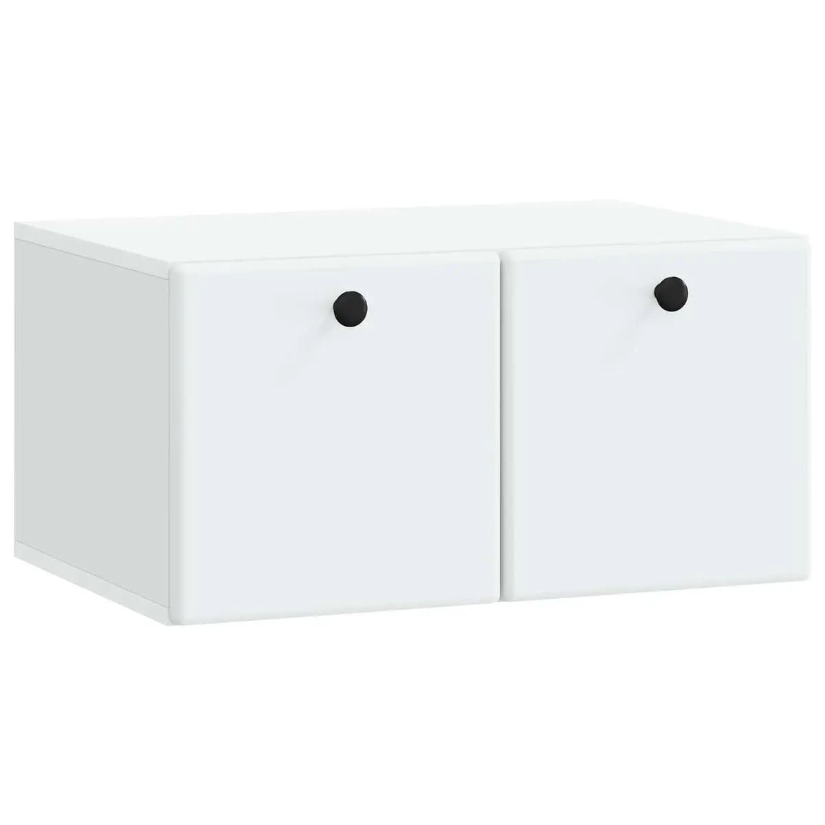 Wall-Mounted White TV Cabinet for Living Rooms