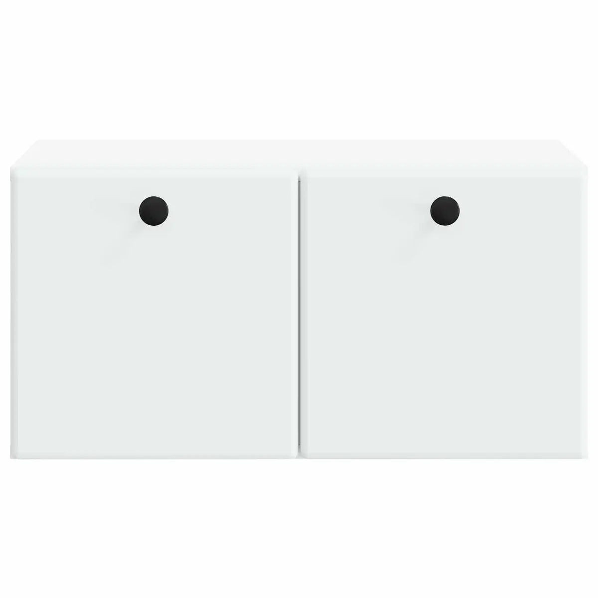 Wall-Mounted White TV Cabinet for Living Rooms