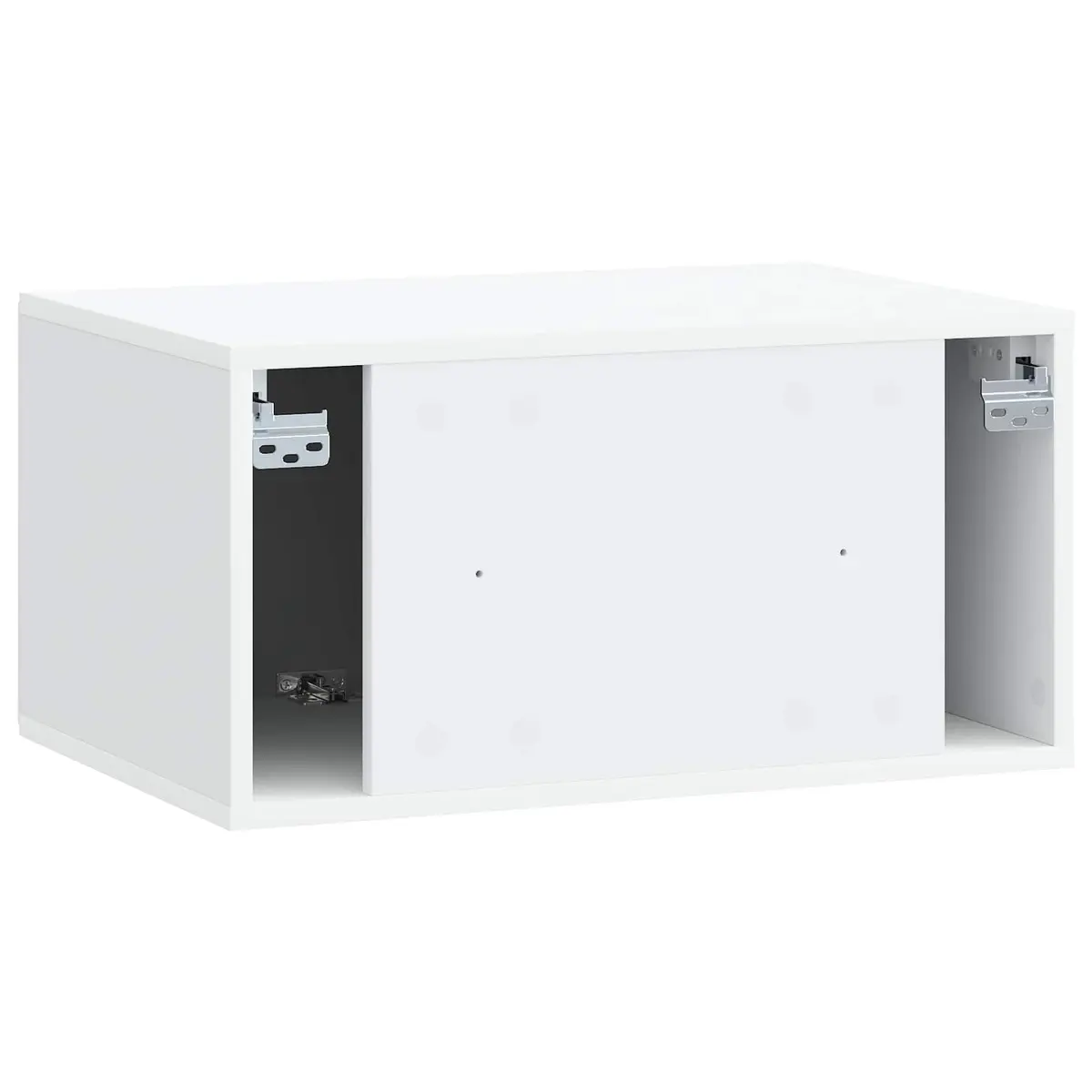 Wall-Mounted White TV Cabinet for Living Rooms