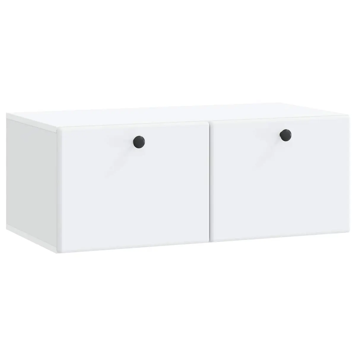 Wall-Mounted TV Cabinet in White