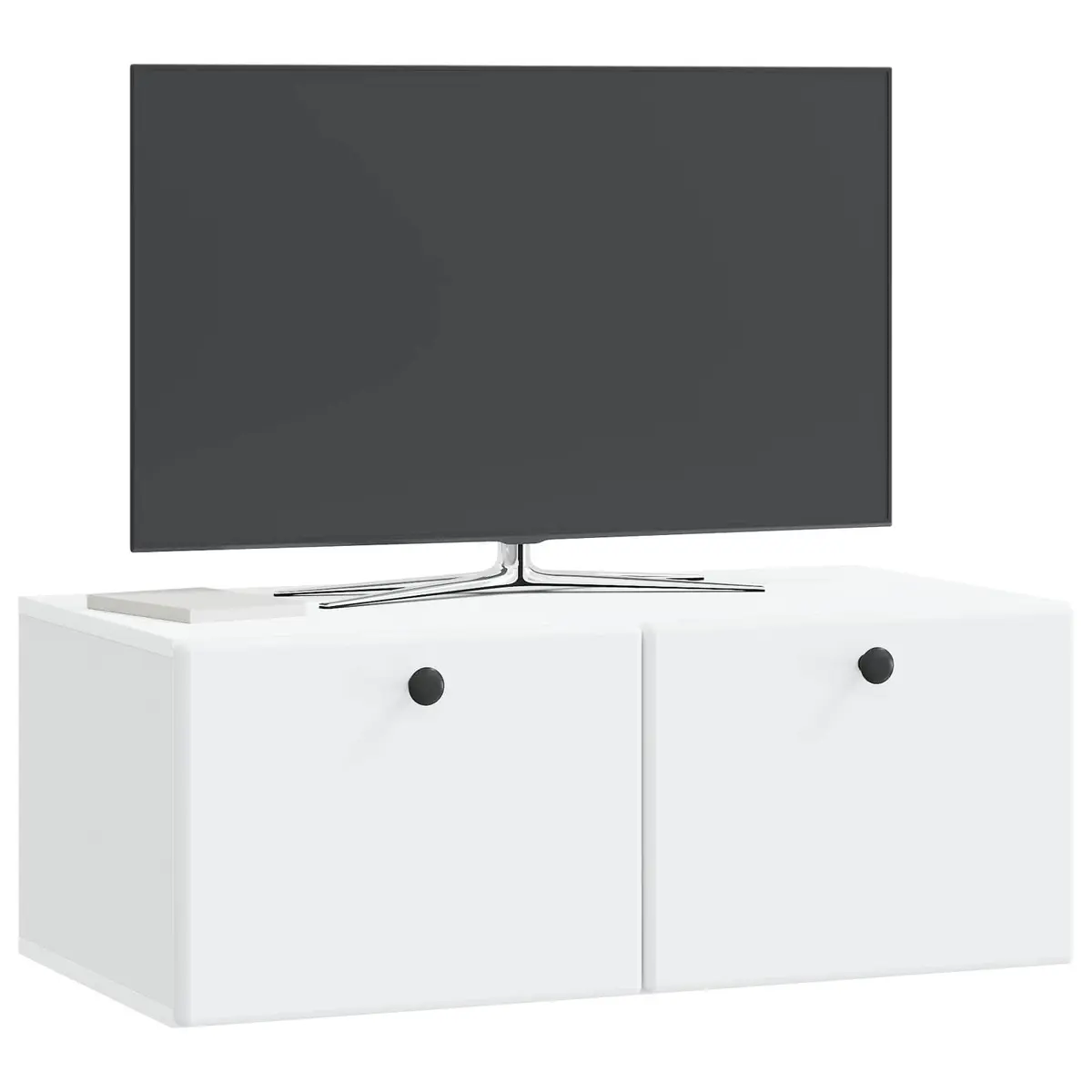 Wall-Mounted TV Cabinet in White