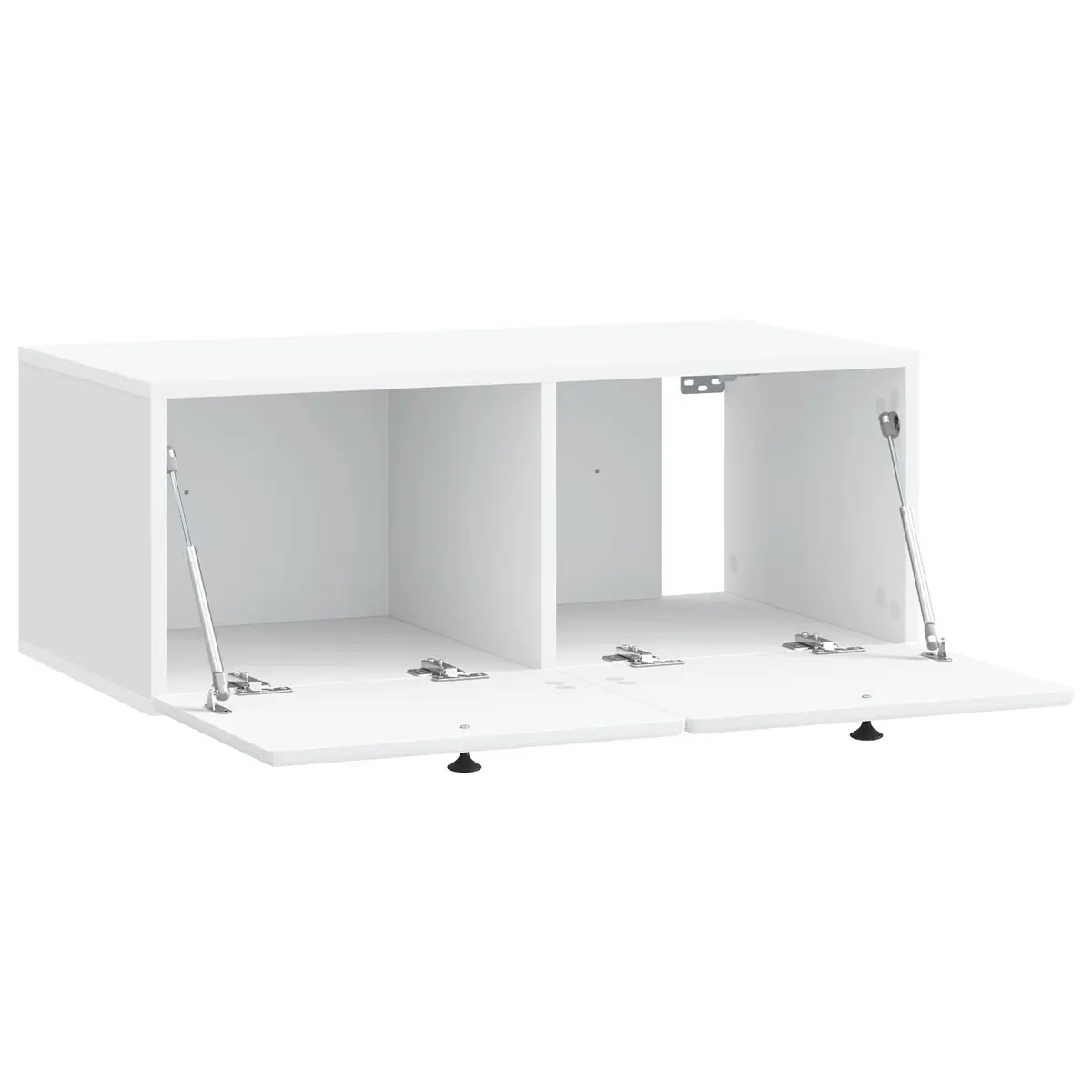 Wall-Mounted TV Cabinet in White