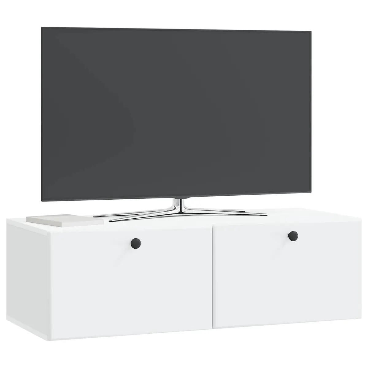 Wall-Mounted TV Cabinet White 98 x 41 x 30 cm Engineered Wood
