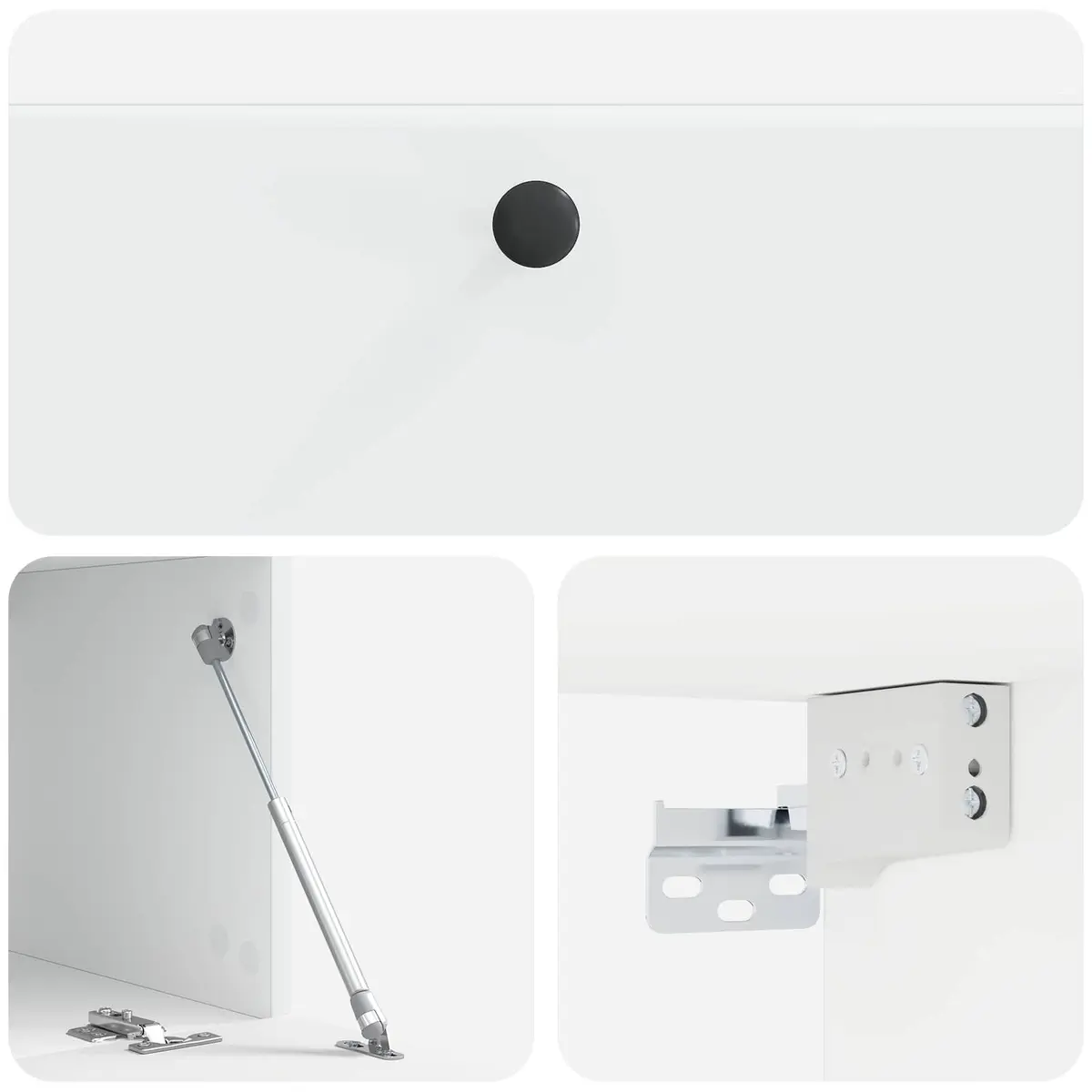 Wall-Mounted TV Cabinet White 98 x 41 x 30 cm Engineered Wood