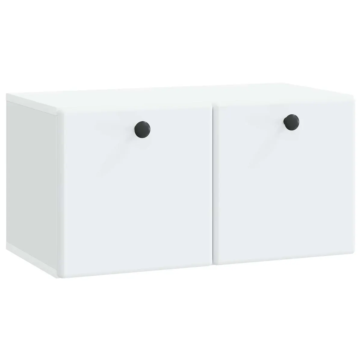 Wall-Mounted TV Cabinet 59.5 x 31 x 30 cm White Engineered Wood Storage Unit