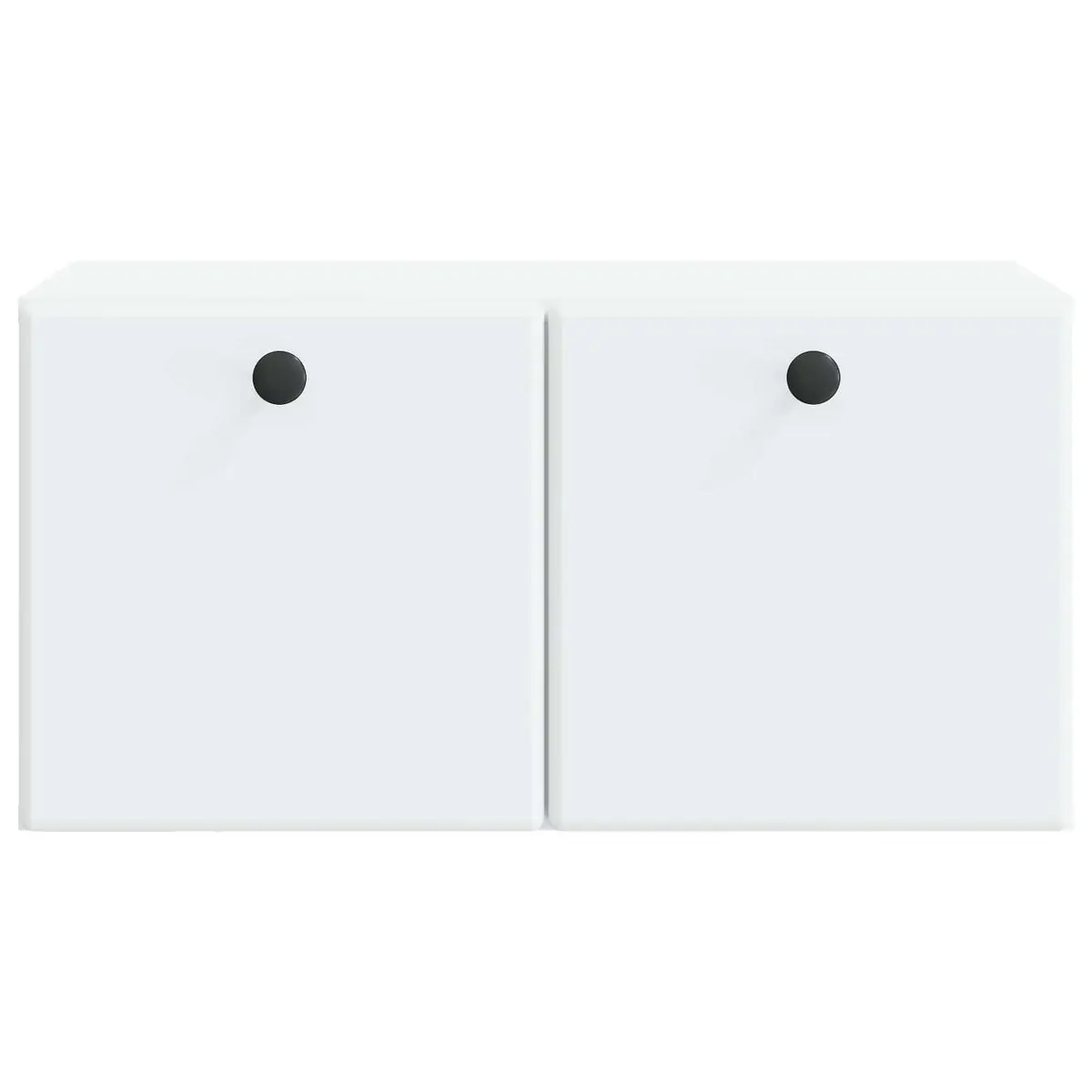 Wall-Mounted TV Cabinet 59.5 x 31 x 30 cm White Engineered Wood Storage Unit
