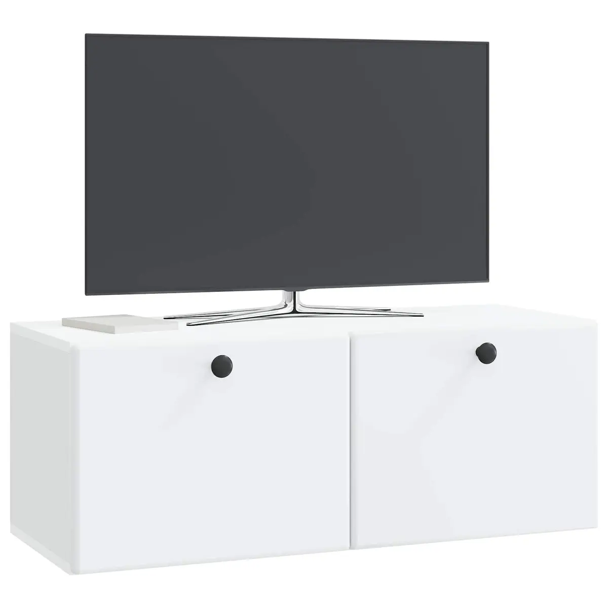 Wall-Mounted TV Cabinet White 78.5 x 31 x 30 cm Engineered Wood Storage Unit
