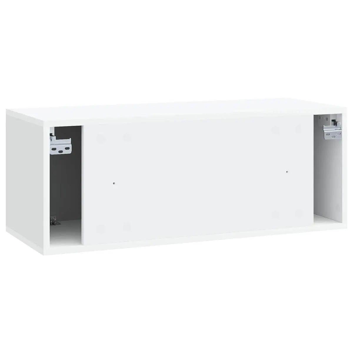 Wall-Mounted TV Cabinet White 78.5 x 31 x 30 cm Engineered Wood Storage Unit