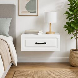 Stylish Wall-Mounted Bedside Cabinet for Cozy Spaces