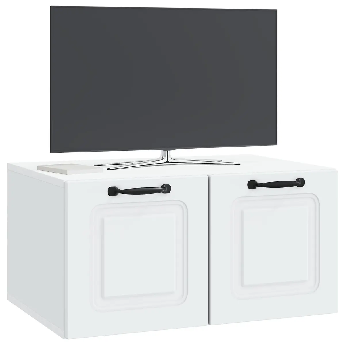 Wall-Mounted TV Cabinet in White