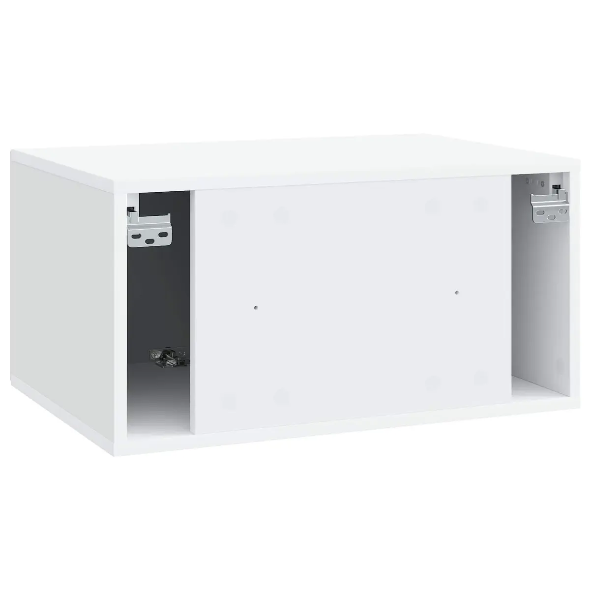 Wall-Mounted TV Cabinet in White