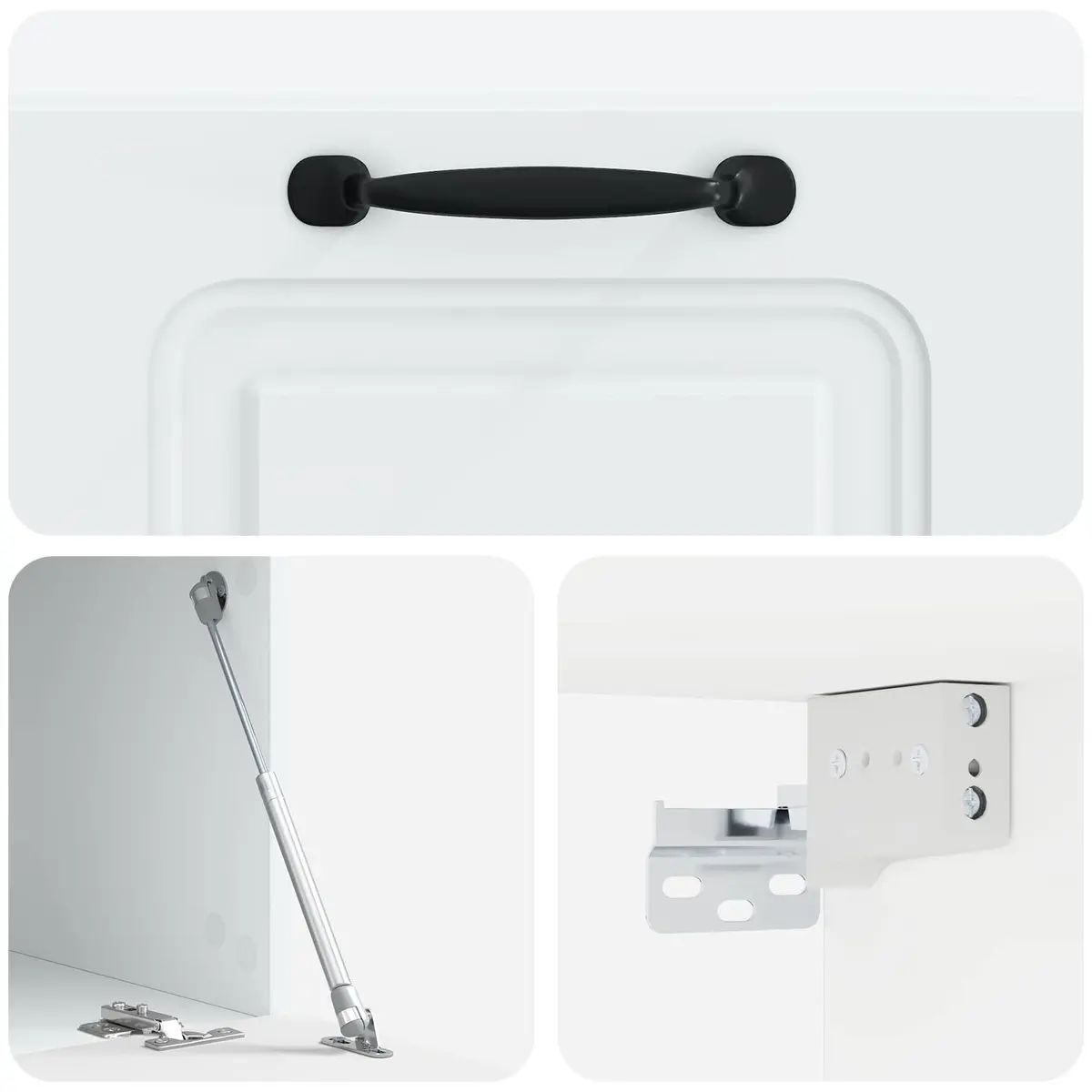 Wall-Mounted TV Cabinet in White