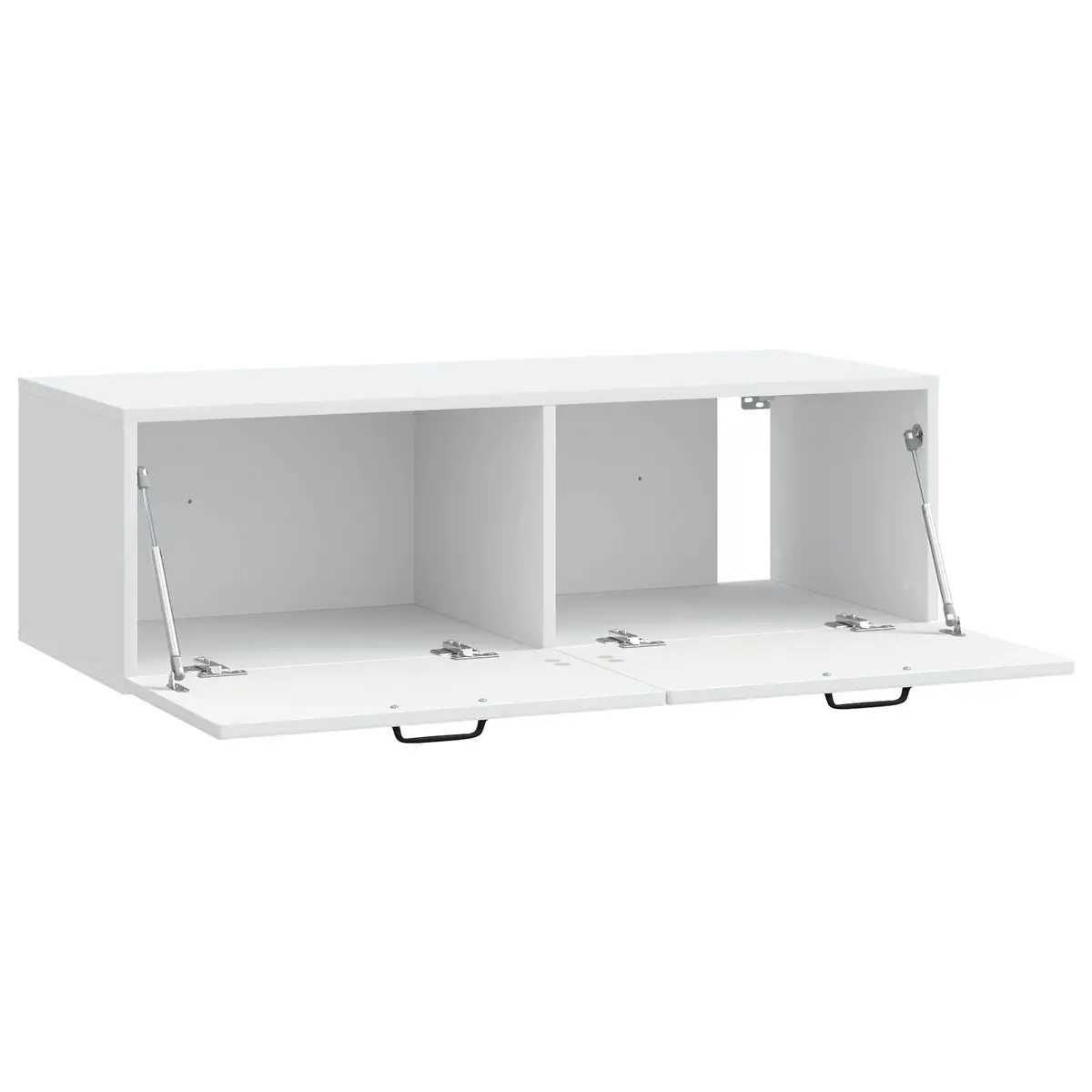 Wall-Mounted TV Cabinet White Engineered Wood 98 x 41 x 30 cm