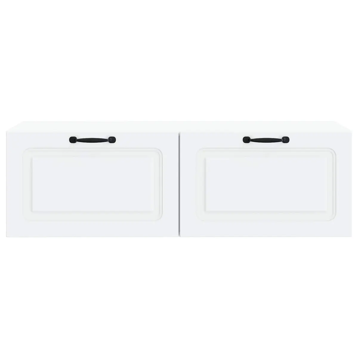 Wall-Mounted TV Cabinet White Engineered Wood 98 x 41 x 30 cm