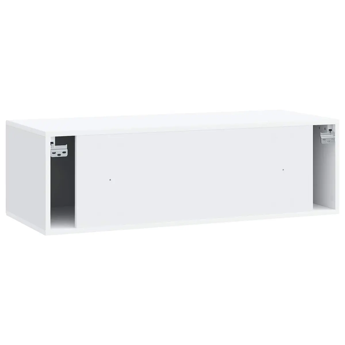Wall-Mounted TV Cabinet White Engineered Wood 98 x 41 x 30 cm