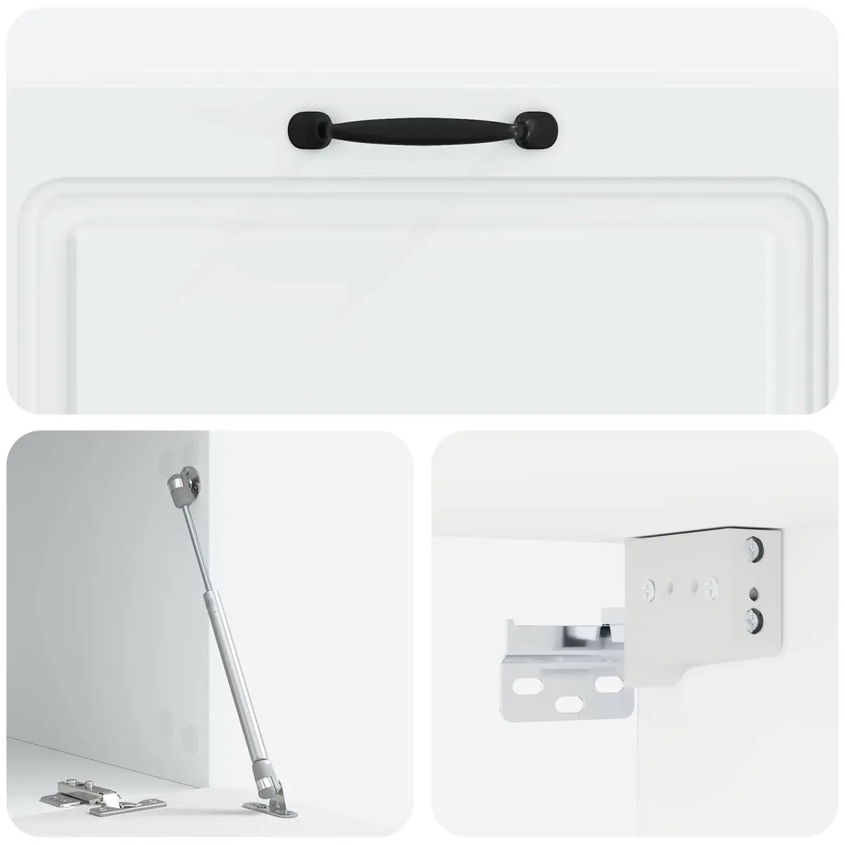 Wall-Mounted TV Cabinet White Engineered Wood 98 x 41 x 30 cm