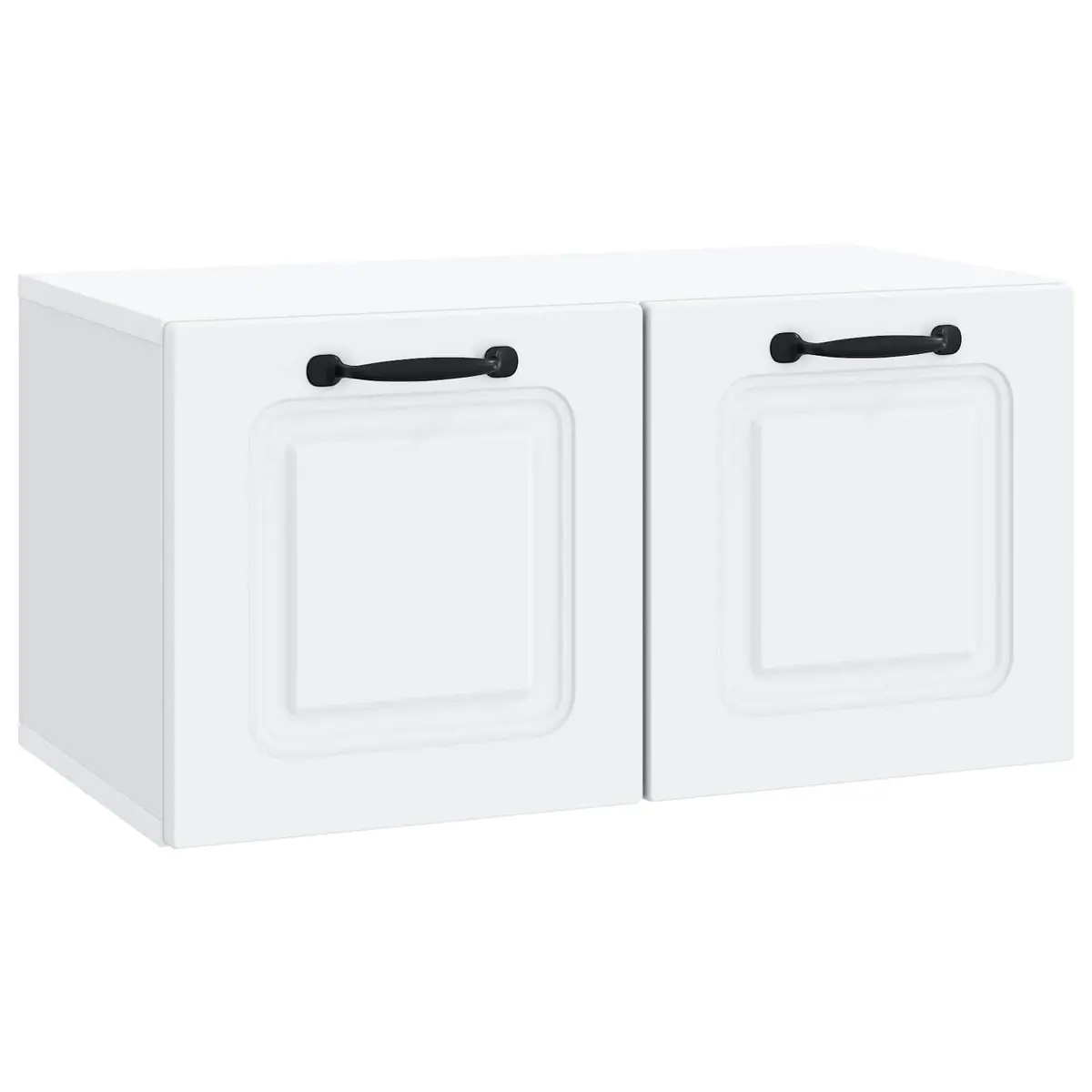 Wall-Mounted TV Cabinet White 59.5 x 31 x 30 cm Engineered Wood Entertainment Unit
