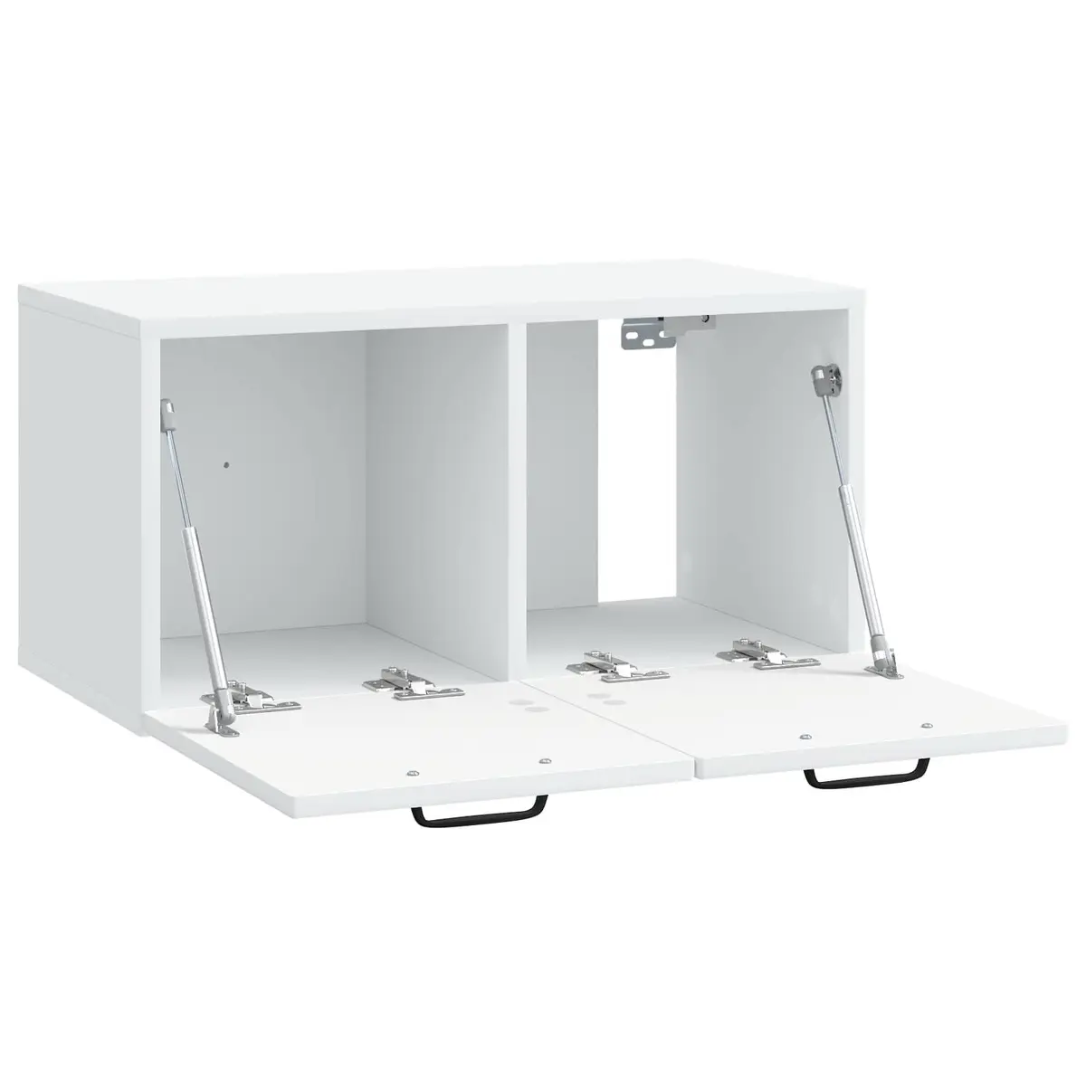 Wall-Mounted TV Cabinet White 59.5 x 31 x 30 cm Engineered Wood Entertainment Unit