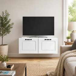 Compact Wall-Mounted TV Cabinet for Living Room