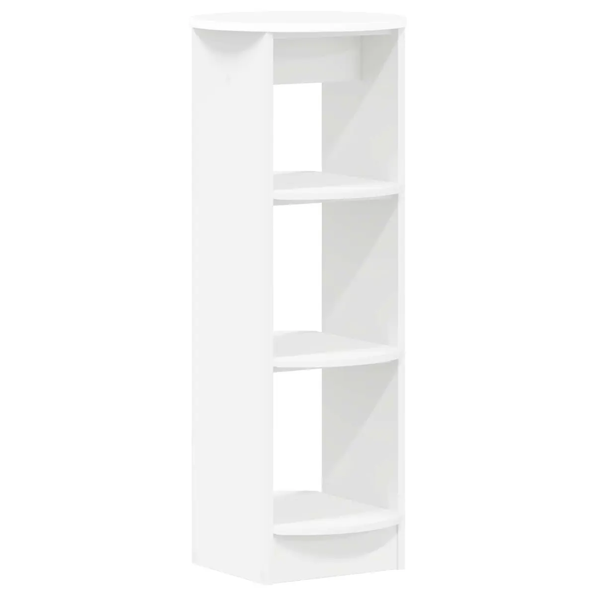 White Side Cabinet with Storage Shelves