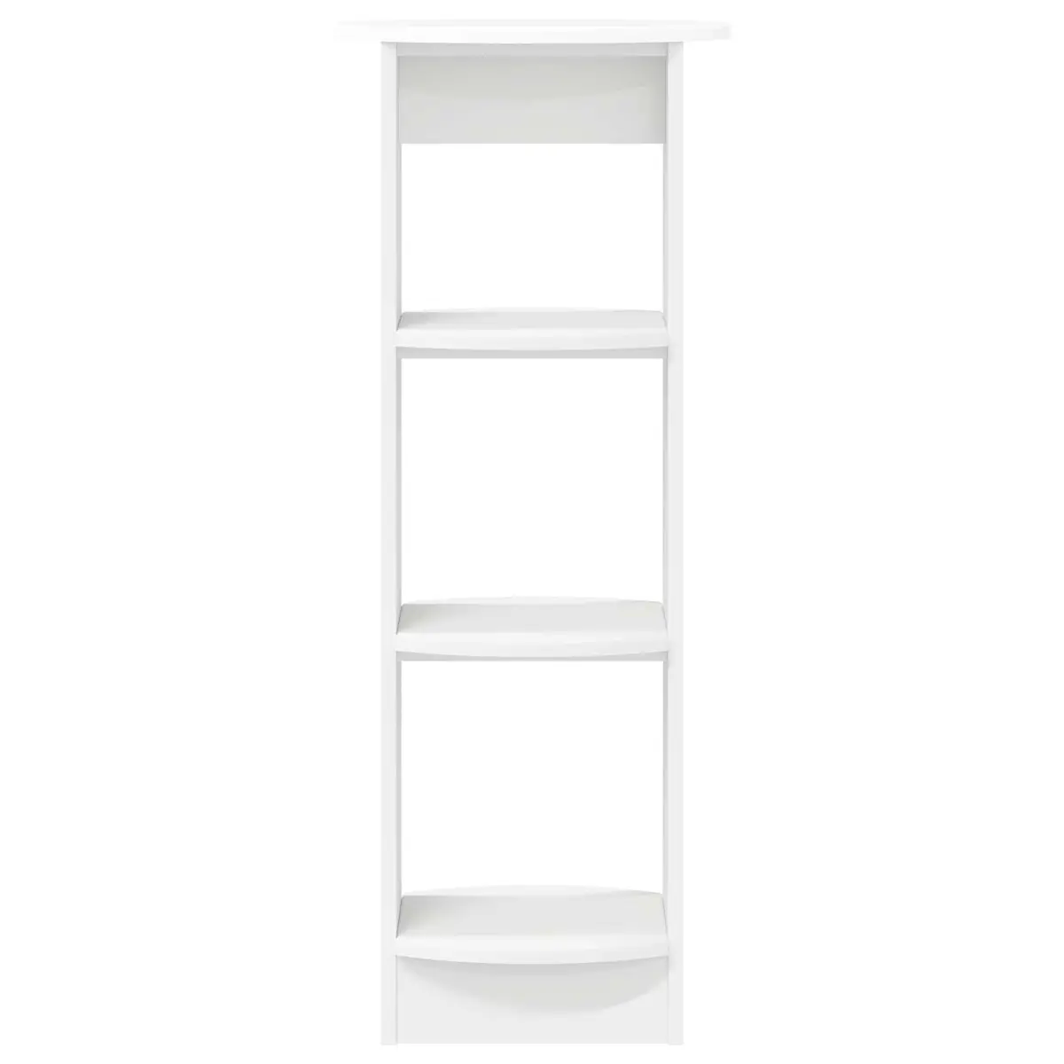 White Side Cabinet with Storage Shelves