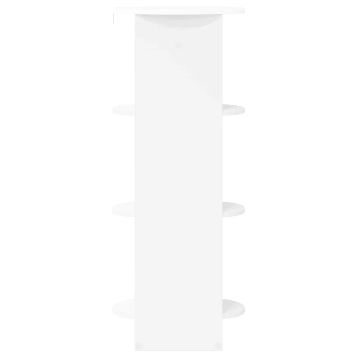 White Side Cabinet with Storage Shelves