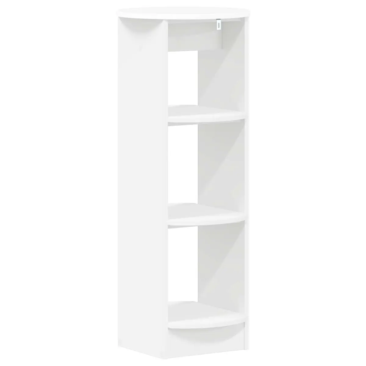 White Side Cabinet with Storage Shelves