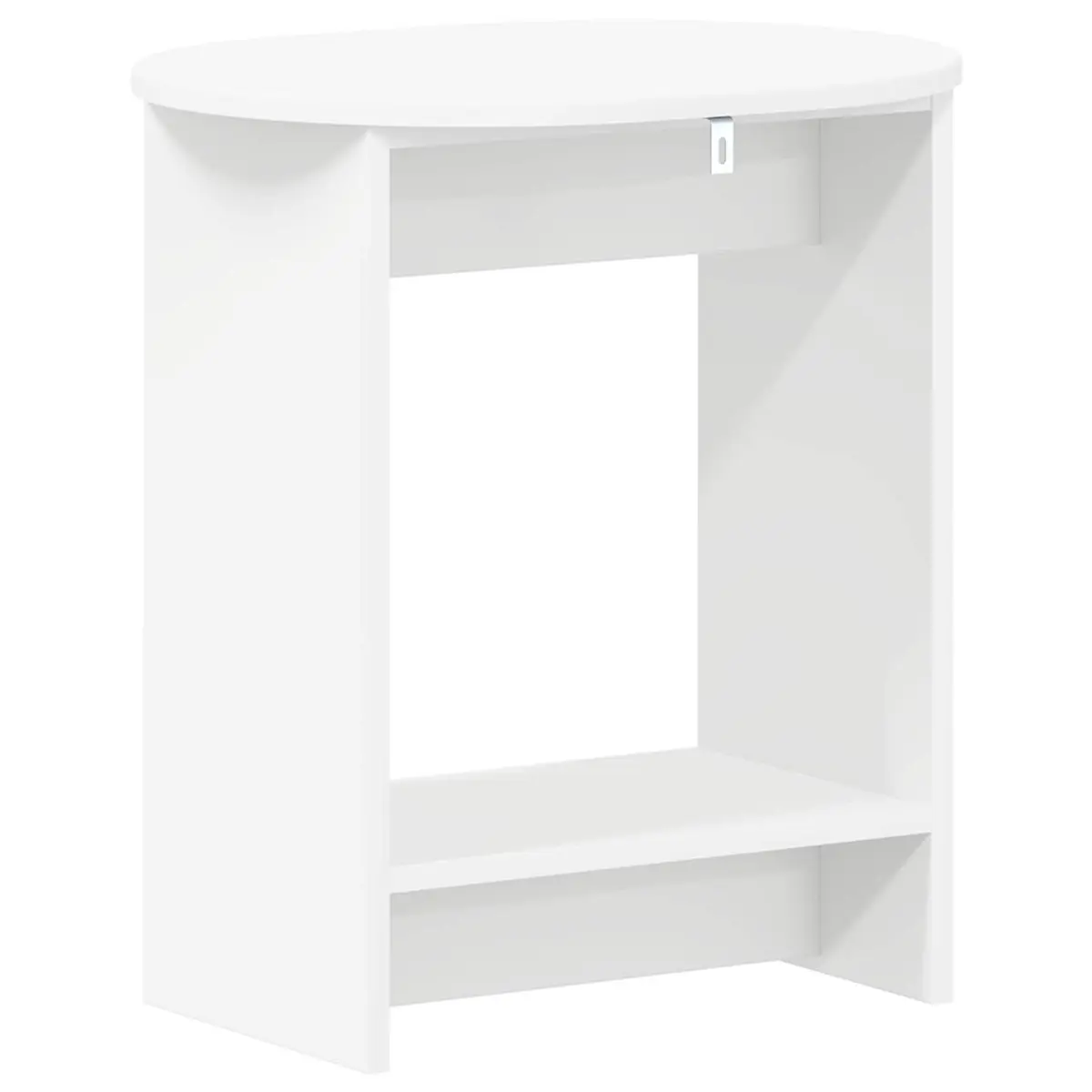 Side Table White Rectangular 50x39.5x55cm Engineered Wood