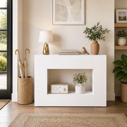Warm Console Table for Entryway or Living Room