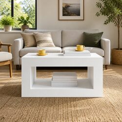 Elegant White Coffee Table for Modern Living Spaces