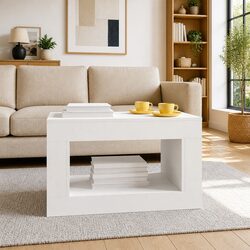 Chic White Coffee Table for Cozy Living Spaces