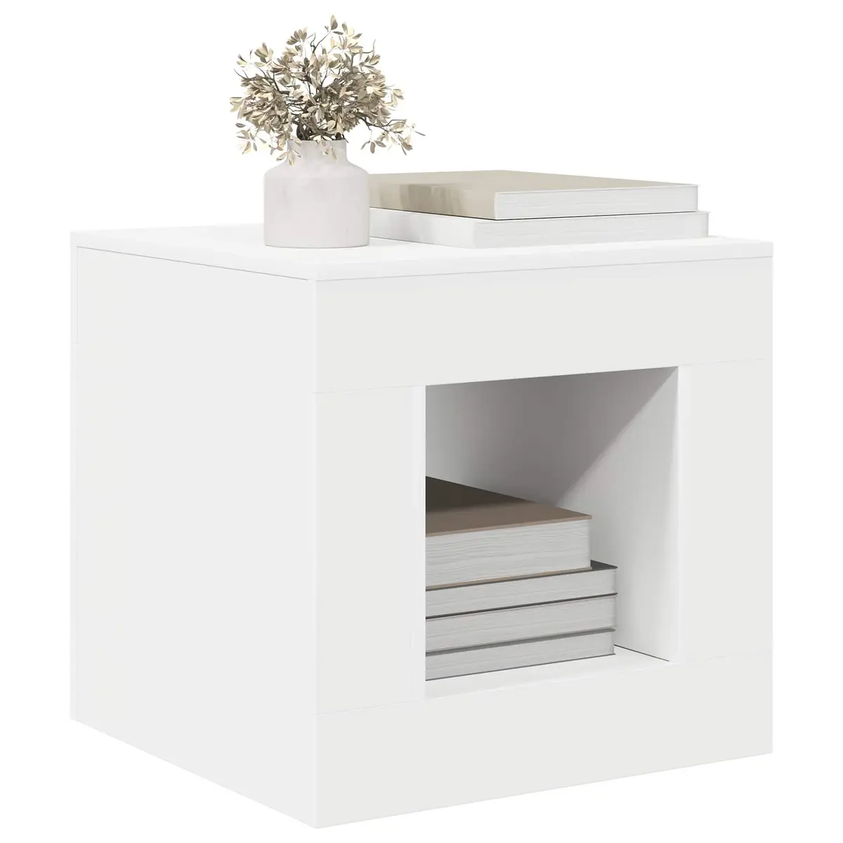 Coffee Table Modern White Small Space Furniture